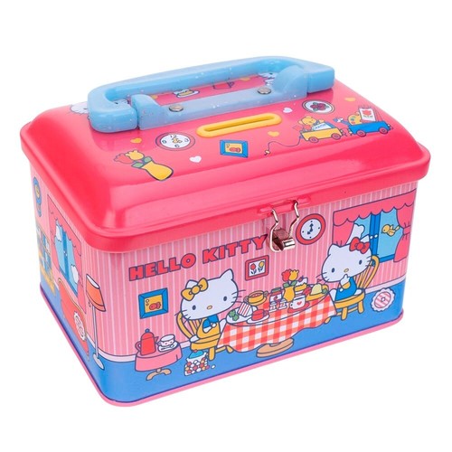 Caja fuerte para ahorrar dinero pippy caja de almacenamiento de lata para niños - Imagen 7 de 7