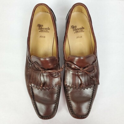 Allen Edmonds Alton Kiltie Loafer Moc Toe Leather Shoes  display picture 3