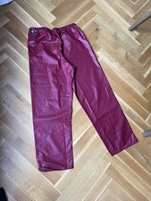 -lJeantex  Rainbow Regenhose Vintage Größe M Unisex Rot 48