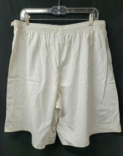 NWT COLUMBIA Sports Off White Cotton Elastic Waist Sweat Field Shorts LARGE - Picture 3 of 5