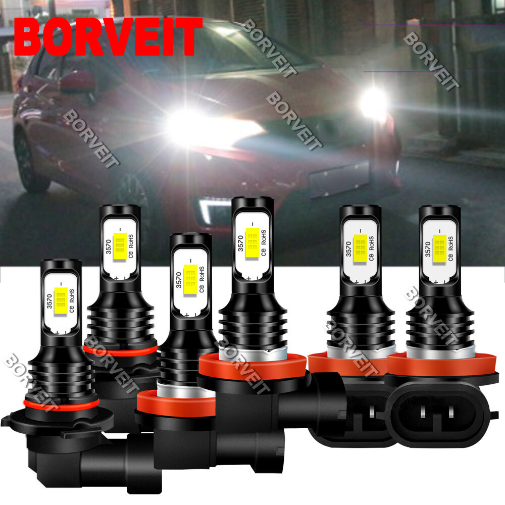 For Lexus GX460 20102013 6000K LED Headlight Hi/Lo Beam + Fog Light