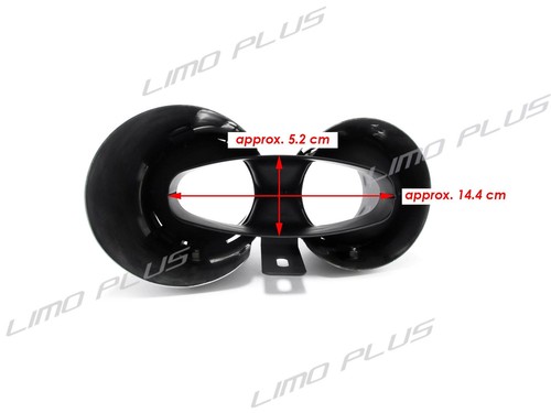 For 2017-2023 Porsche Panamera 971 Chrome Sport Exhaust Muffler Tips 3 Layers - Picture 11 of 12