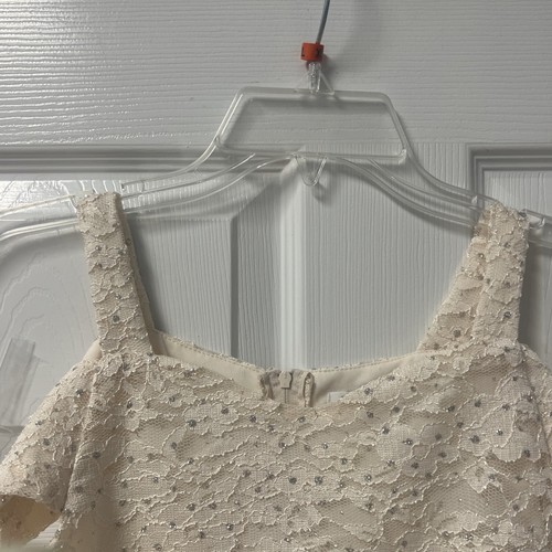 Girls SPEECHLESS Fancy w/ Lace Bodice Crystal Beaded Waist Hi- Low Sz 7 - Picture 4 of 12
