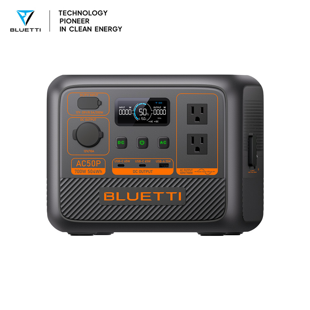 BLUETTI AC50B 448Wh 700W Portable Power Station for Road Trip