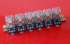 KUP-11D15-24 Potter Brumfield relay 24VDC 10 amp DPDT w/base lot of 6 