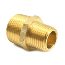 1/2" x 3/4" NPT Male Brass Hex Nipple Reducer pipe fitting air fuel water FA819