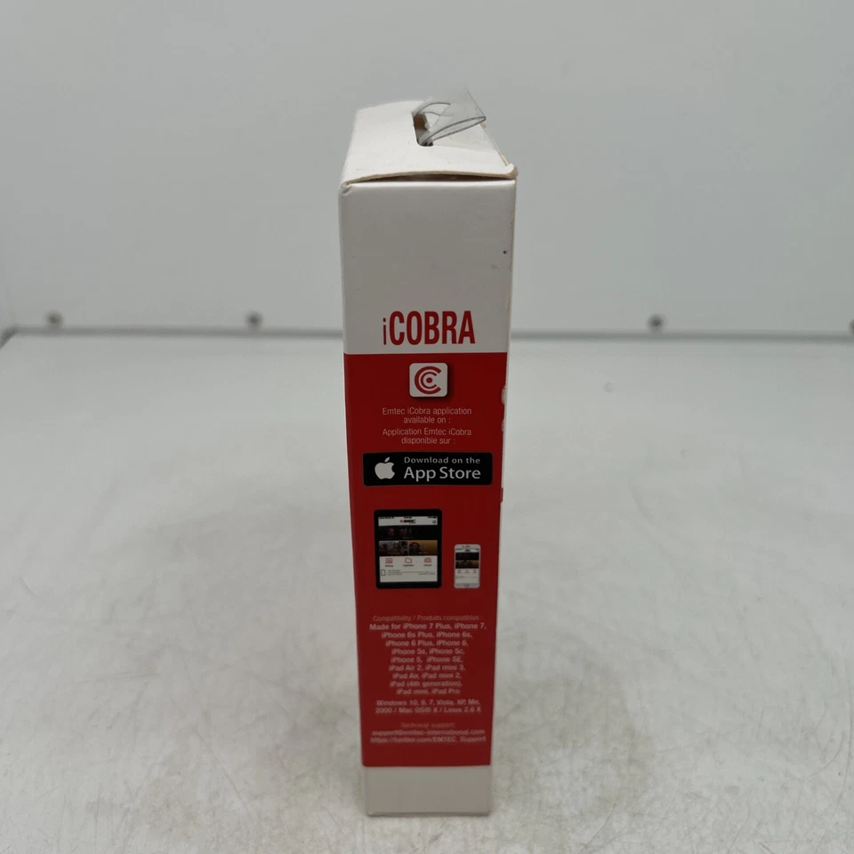 Emtec iCobra2 iPhone Flash Drive 32GB 2 in 1 Black, Dual Conne... J62 - Image 2 of 4