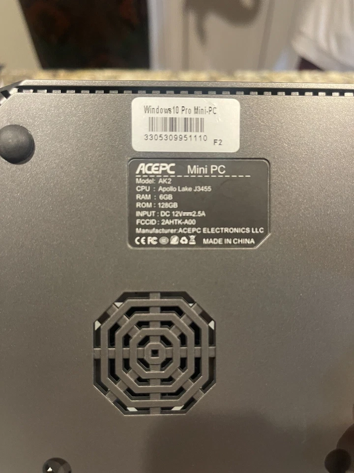 ACEPC Mini PC AK2 Apollo 6GB Ram 128GB SSD WIFI/ETH - Image 3 of 3