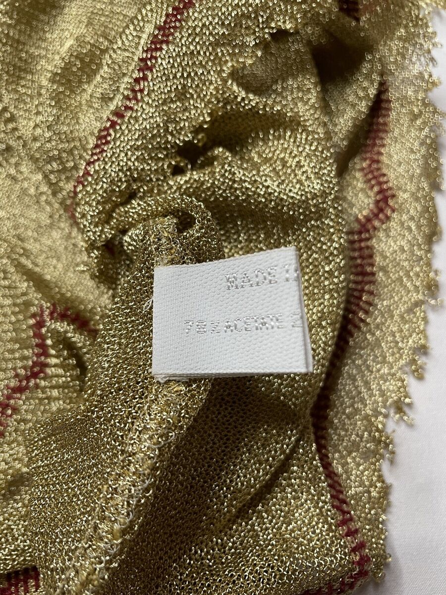 Prada Spring 1998 Gold Metallic Knit Sleeveless Crop Sweater Prada Spring 1998 Gold Metallic Knit Sleeveless Crop Sweater