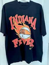 Indiana Fever WNBA Graphic T Shirt Playa Society Black Unisex Size L
