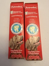 Petrodex Advanced Dental Care Toothpaste for Dogs 2.5 oz 2 Pack Exp 01/2028. New
