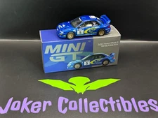 Mini GT #986 Subaru Impreza WRC99 #5 Richard Burns Robert Reid Winner 1999 Rally