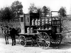 UNDATED HORSE DRAWN DAIRY WAGON Photo  (189-a)