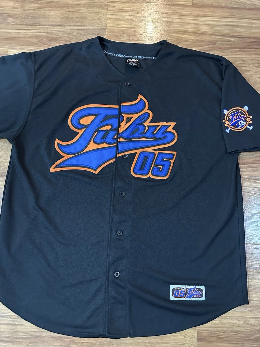 FUBU VARSITY BASEBALL - Chemise - creme blue black/multicolore