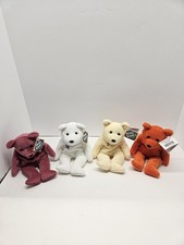 Salvino Bamm Beano's Lot Of 4 MLB Bears Plush
