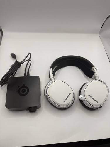 Steele Series Arctic Pro Wireless Two Batteries And Receiver Gaming Headset Read