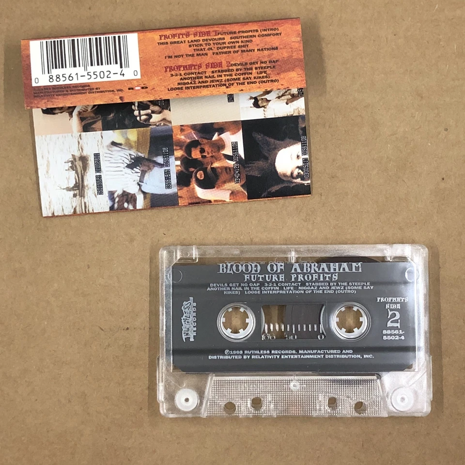 BLOOD OF ABRAHAM Cassette Tape 90s Rap Hip Hop FUTURE PROFITS RUTHLESS RECORDS - Image 3 of 4