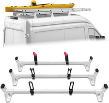 54" Van Ladder Roof Rack Fit for 2015-2024 Ford Transit 150 250 350 3 Bars