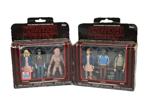 Funko Stranger Things Figure Lot Eleven Mike Lucas Will Demogorgon Box Wear