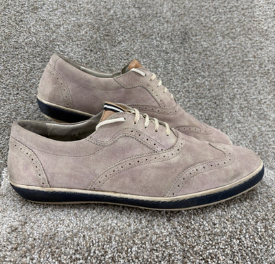 Floris Van Bommel Suede Wingtip Oxford Shoes US 10.5 UK 9.5 EU 43.5 Dusty Purple