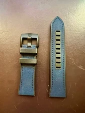 Genuine Luminox Replacement 24mm Navy Blue Nylon Rubber Strap FPX.2404.24B.K