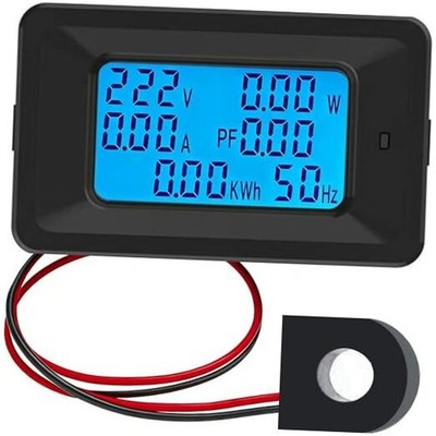 AC 110-250V 100A Digital Multimeter Functional Power Monitor Voltage Current 