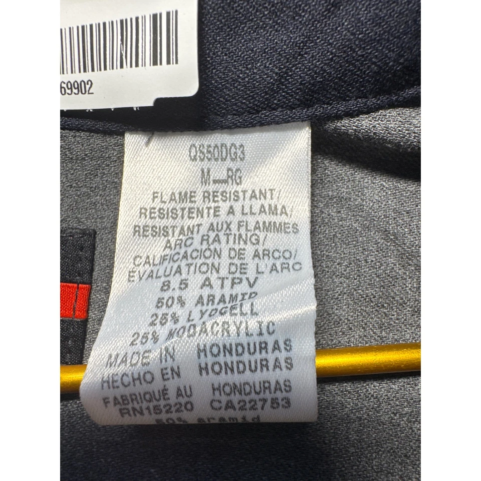 Bulwark FR iQ Series Lightweight Comfort Woven Work Shirt Men Medium Grey - Image 4 of 4