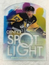 Fleer 2025-26 Flair Hockey Spot Light Center Insert Sidney Crosby Penguins CS-13
