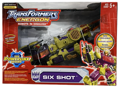 Transformers Energon Six Shot Voyager Action Figure NEW 2004 Powerlinx READ