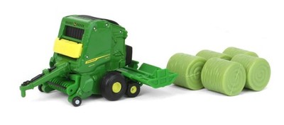 ERTL - JOHN DEERE 561R Rundballenpresse mit 6 Rundballenpressen - 1/64 - ERT4...