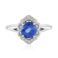Cavill Kyanit Ring 1,53Ct Silber 925 Platin Zirkonia Blau Damen Schmuck