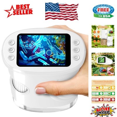 Child-Friendly Handheld Microscope with Photo/Video - Ideal Gift for Ages 4-12