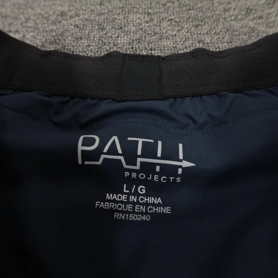 Path Projects Shorts Mens Large Blue Running Athletic Lightweight 100% Polyester - Image 3 of 4