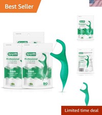 Extra Strong Floss Picks 90ct - Easy Grip Dental Flossers for On-the-Go Use
