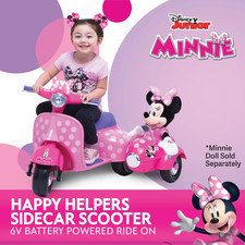 Disney Minnie Mouse 6v Euro Scooter Ride-on Battery-powered Toy