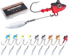 Swimbait Jig Heads, Colored Jig Head Hooks for Freshwater Saltwater, Painted Fis