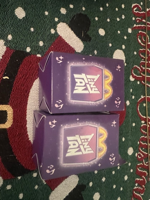 Lot Of 2 McDonald’s Tiny Tan. Purple Box, Unopened.