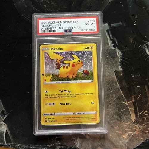 PSA 8 NM-MT 2020 Pokemon ENG Pikachu SWSH039 Promo