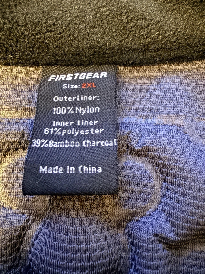 FIRSTGEAR HEAT PUMP MOTORCYCLE VEST Size 2XL BLACK NEW WITHOUT TAGS - Image 3 of 4