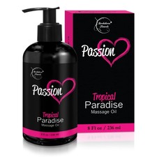 Massage Oil 100 Natural with Jojoba  Almond Tropical Paradise Scent