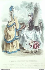 J.Dames & Demoiselles 1864 Fashion Engraving # 1038 (Old Fashion Plate)