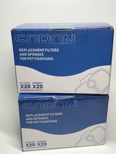 40pk Cat Water Fountain Filter for PETLIBRO® Dockstream PLWF005/PLWF115/PLWF105