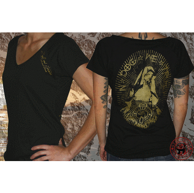 Staffordshire Bullterrier T-Shirt Staffbull Girlie Tattoo EMO Maria M,L