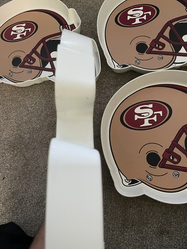 SELTEN 1996 5er Set NFL SF 49ers HALLMARK Partyspiel Fußballschalen Teller - Bild 6 von 6