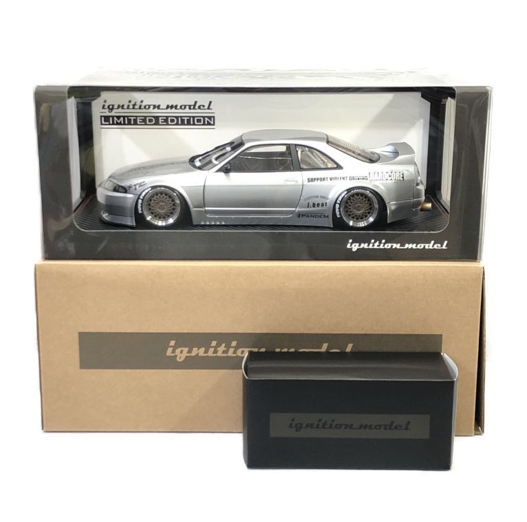 ignition model 1/18 Nissan PANDEM GT-R BCNR33 Silver with Engine