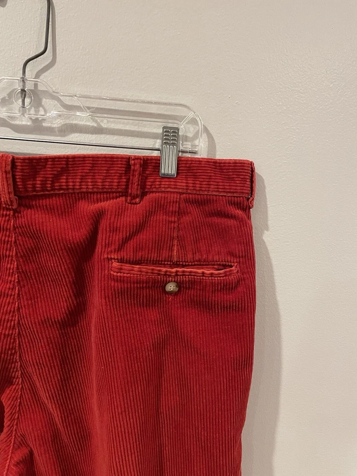 Vintage Polo Country Ralph Lauren Corduroy Pants USA Made Red Men’s Size 38x36 - Image 4 of 4