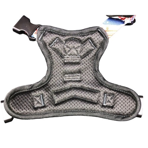 PoyPet Dog Harness - Patriotic American Flag Design Reflective No-Pull Large - Imagen 5 de 7