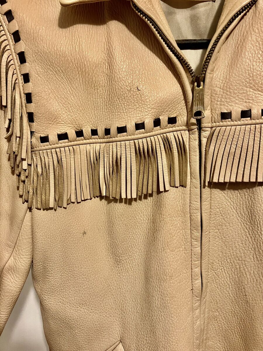 Deerwear Soft Deerskin Leather Fringe Jacket Made in USA Deerwear Soft Deerskin Leather Fringe Jacket Made in USA