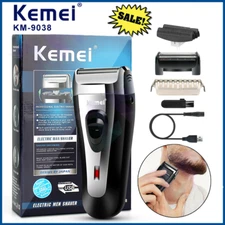 KM-9038 Electric Shaver Trimmer Razor Hair Beard Shaving Machine Rechargeable