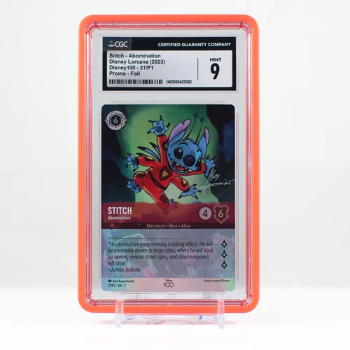 Disney Lorcana Stitch #21 Promo Foil Disney100 - CGC 9 Mint